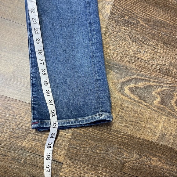 True Religion Billie Mid Rise Straight Jeans Pink Stitch Pockets Women’s 28x33 - Picture 9 of 11